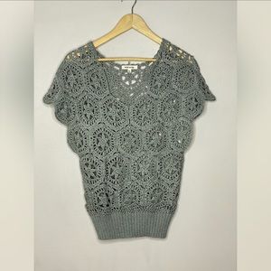 Miracle Gray‎ Crocheted Sweater
